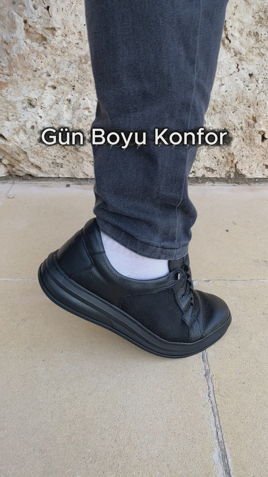 Premium Günlük Ortopedik Deri Ayakkabı